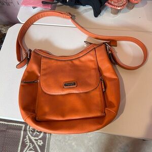 Fiorelli Orange Faux Leather Shoulder Bag/Purse Women’s